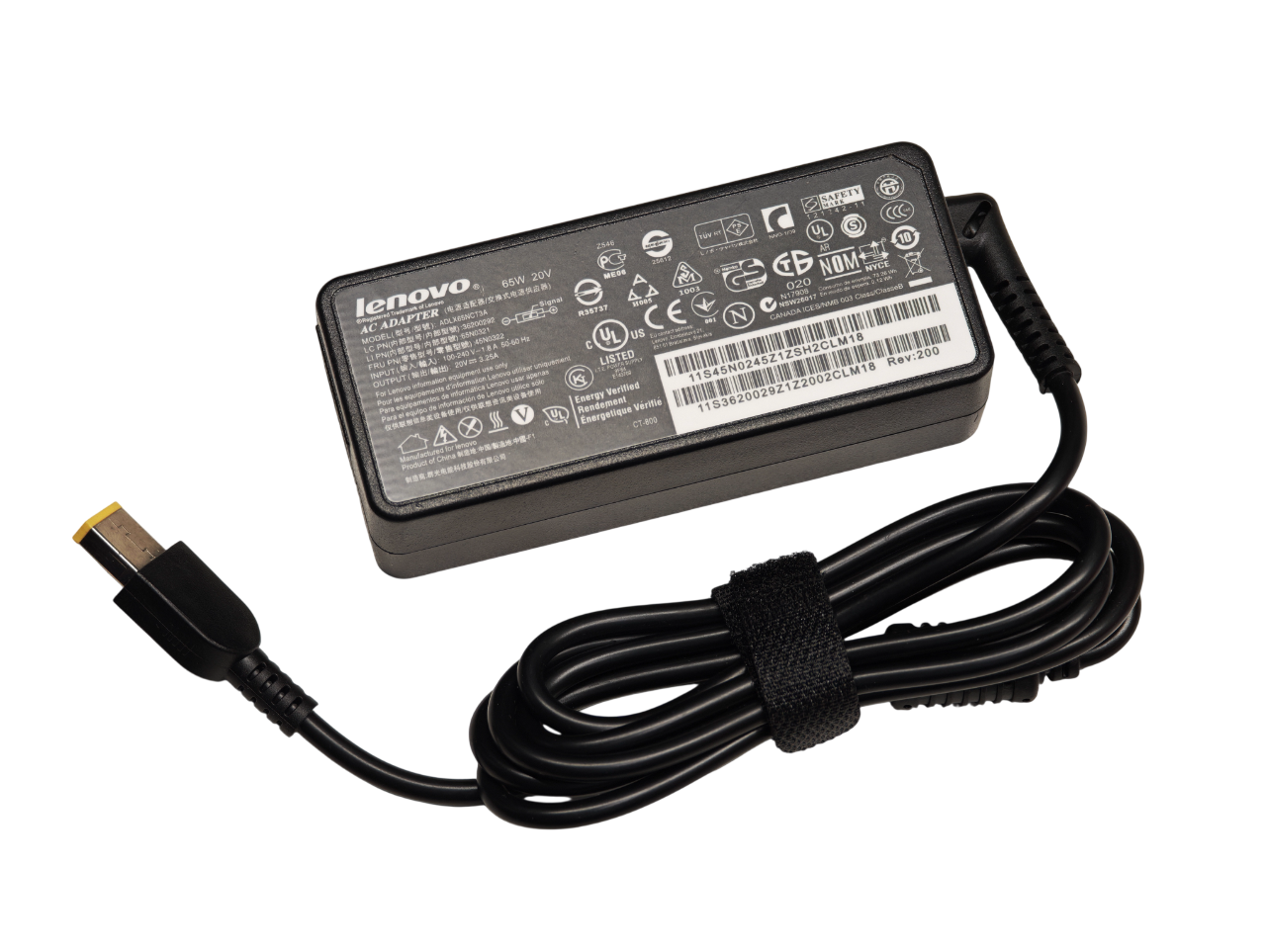 Блок питания для ноутбука Lenovo 20V 3.25A 65W (Прямоугольный разъем)