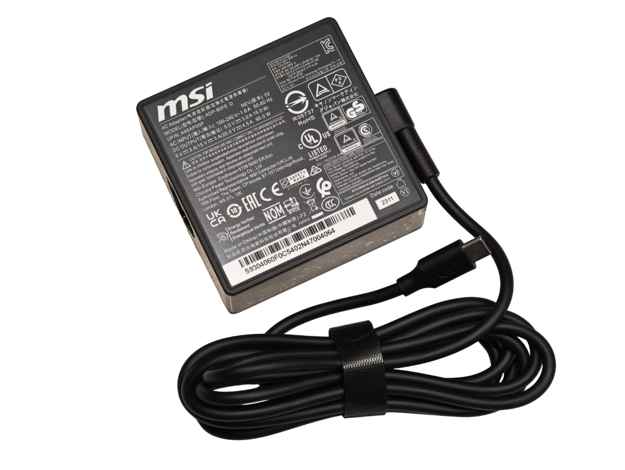 Блок питания для ноутбука MSI 90W [Type-C]