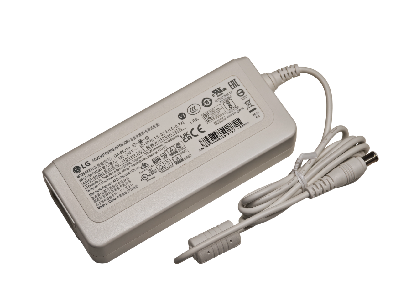 Блок питания для монитора LG 19V 3.42A 65W [6.5x4.4] V2