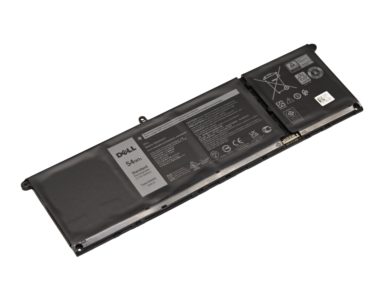 Аккумулятор V6W33 для Dell Inspiron 5415, 7415, 5518, Vostro 3511, 3515 Latitude 3320, 3420, 3520