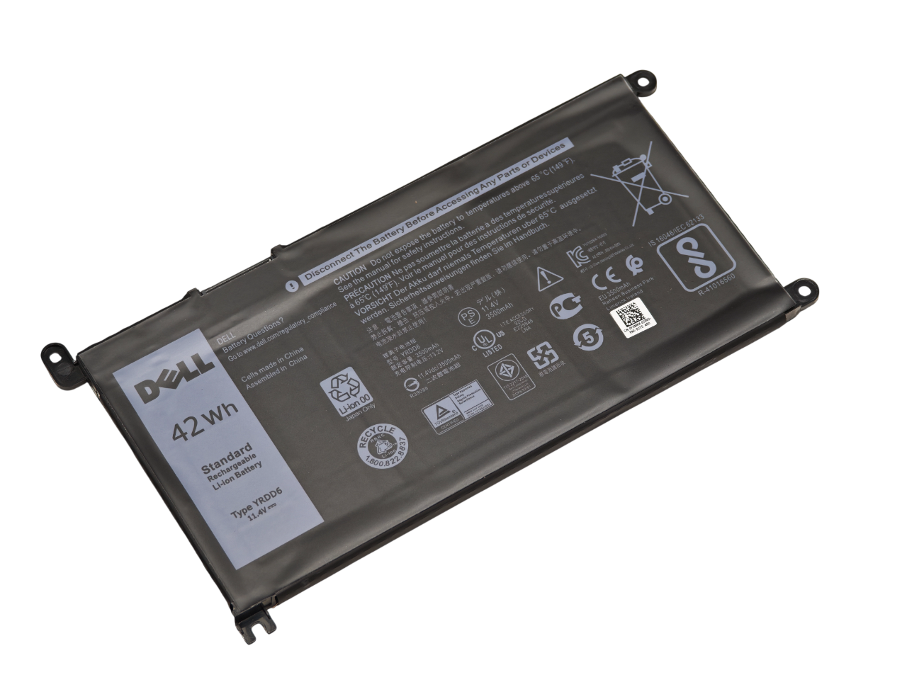 Аккумулятор YRDD6 для Dell Inspiron 3501 5585 Vostro 5590 5490