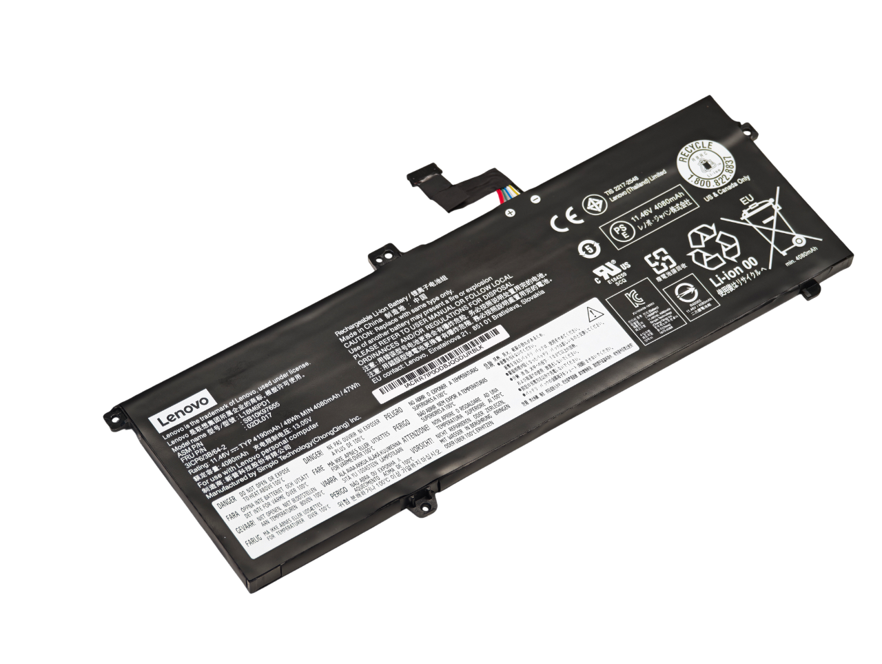 Аккумулятор L18C6PD1 для ноутбука Lenovo ThinkPad X13 X390 X395