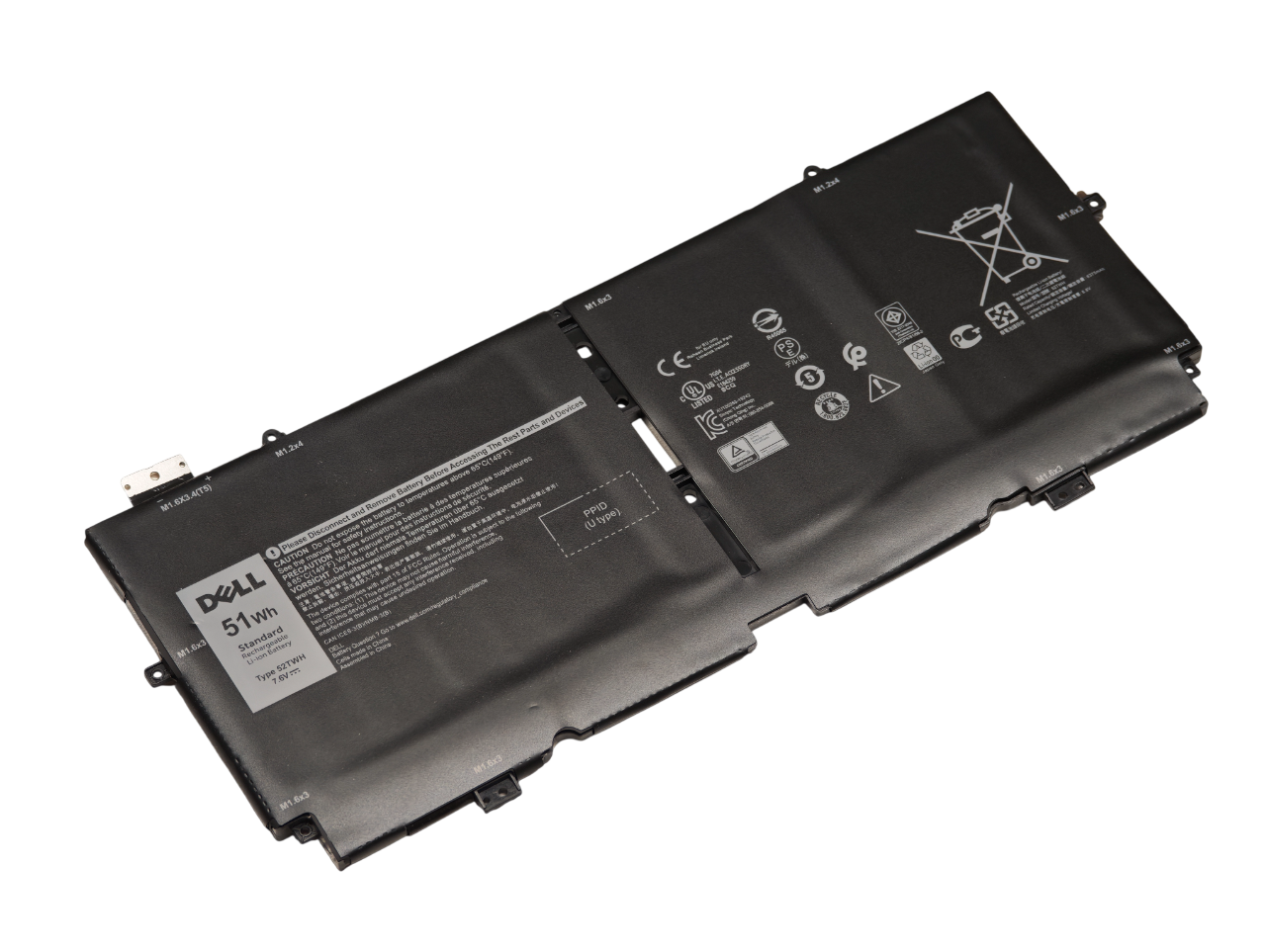 Аккумулятор 52TWH для ноутбука Dell XPS 13 7390 2-in-1