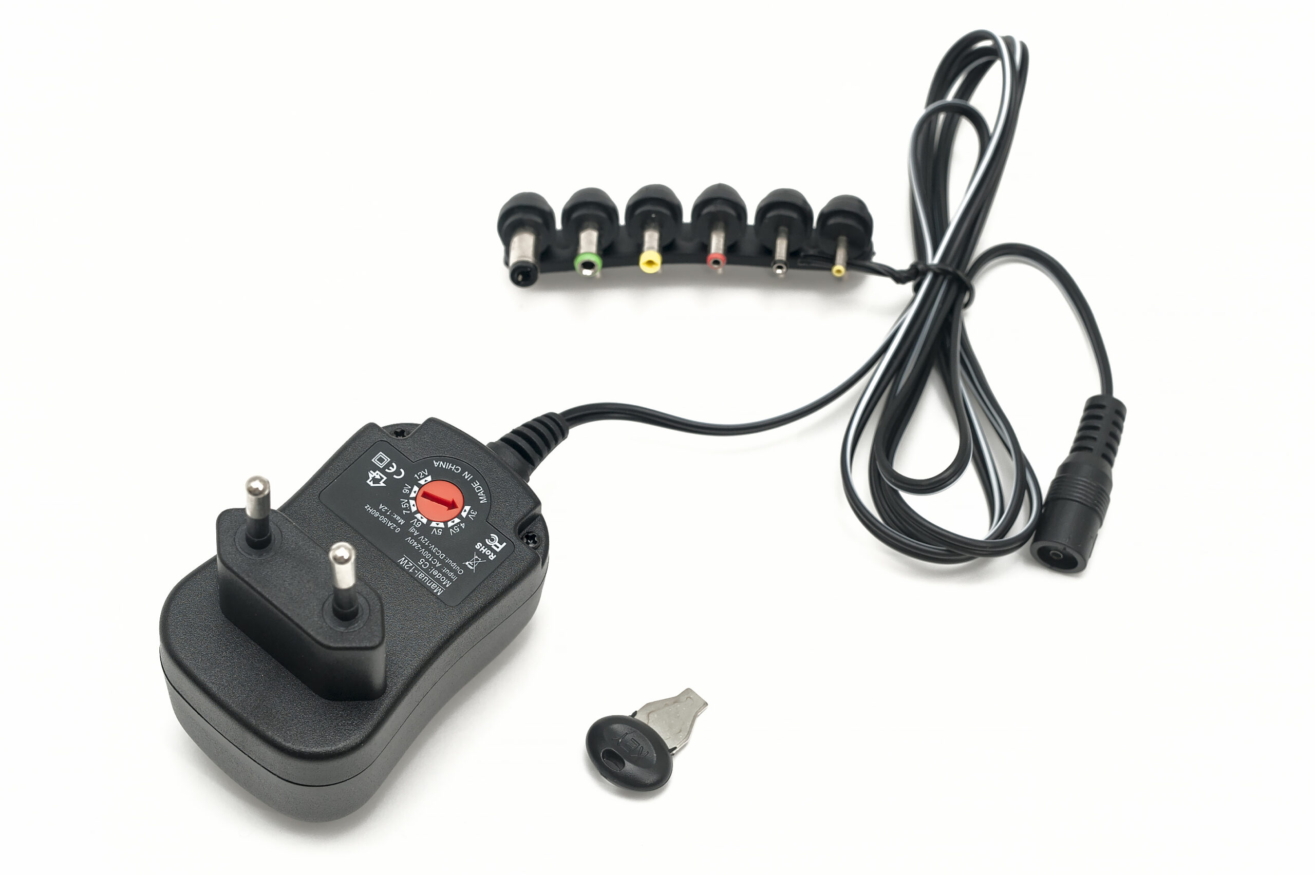 Универсальный блок питания для роутеров и др. оборудования 3v – 12v (30W) + 6 насадок