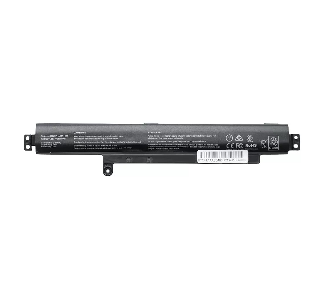 Аккумулятор A31N1311 для Asus F102BA, R103B, X102B, X102BA (2600mah)