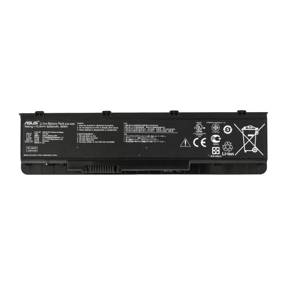Аккумулятор A32-N55 для ноутбука Asus N45, N55, N75 (5200mAh)