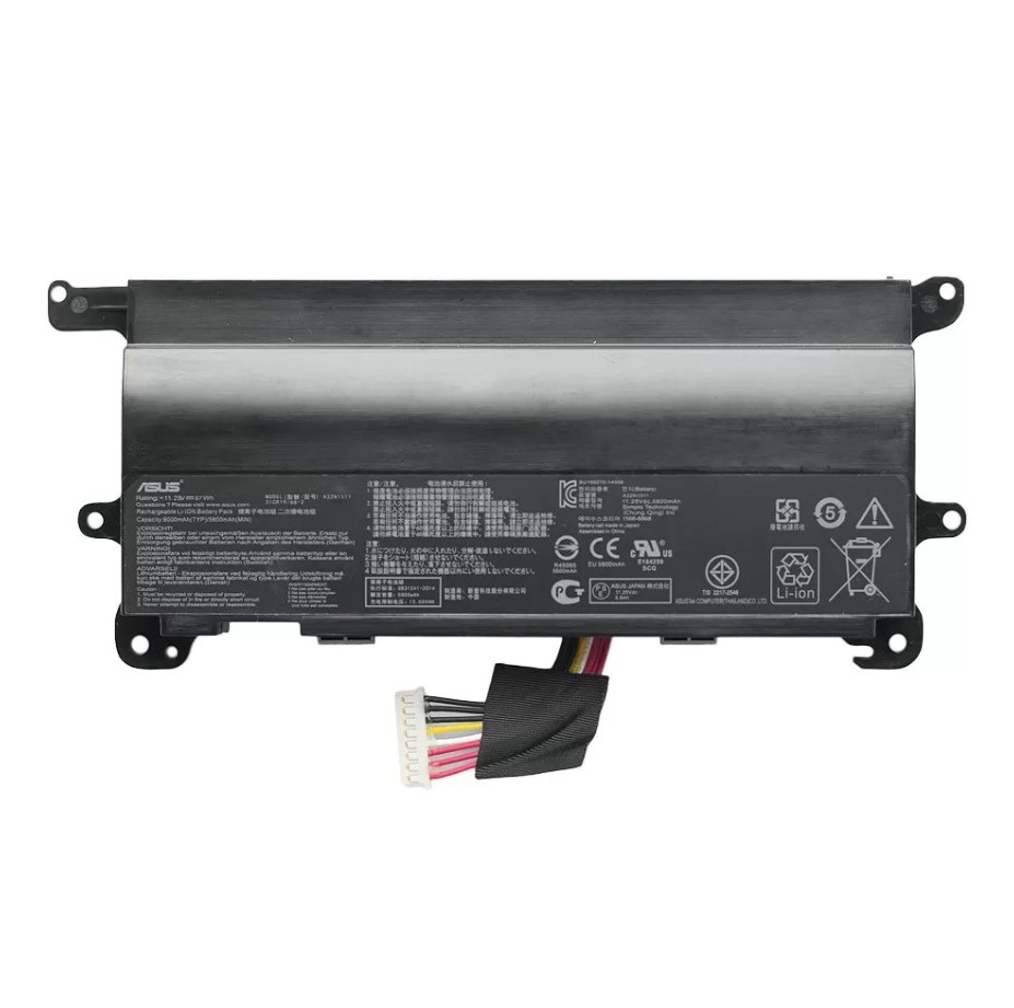 Аккумулятор для ноутбука Asus G752, G752V, G752VL, GFX72, GL502VS модель A32N1511 (11.25v / 6000mAh)