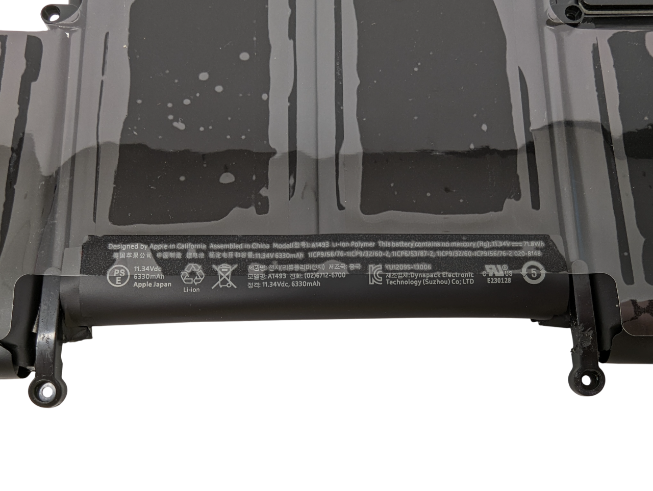 Аккумулятор A1493 для MacBook Pro Retina 13″ A1502 (конец 2013 — середина 2014 г.)