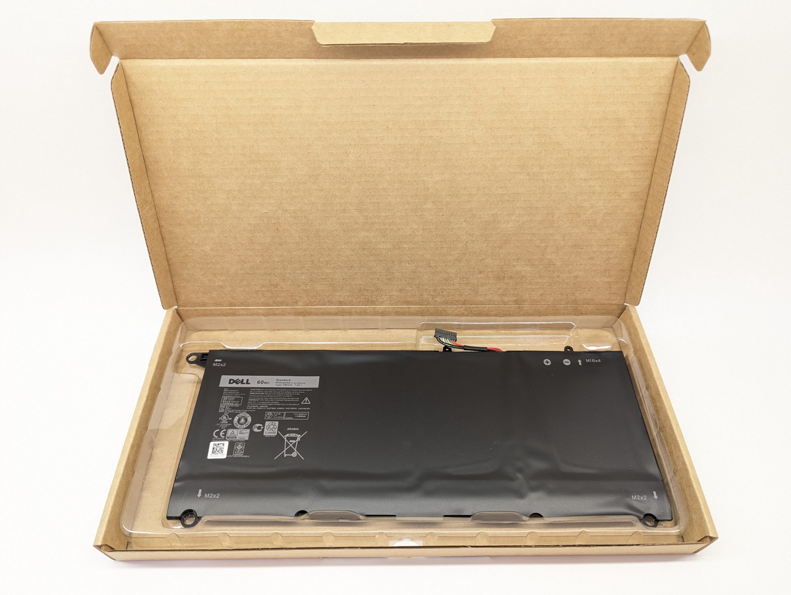 Аккумулятор PW23Y для ноутбука Dell XPS 13 9343, 9350, 9360 (60Wh)