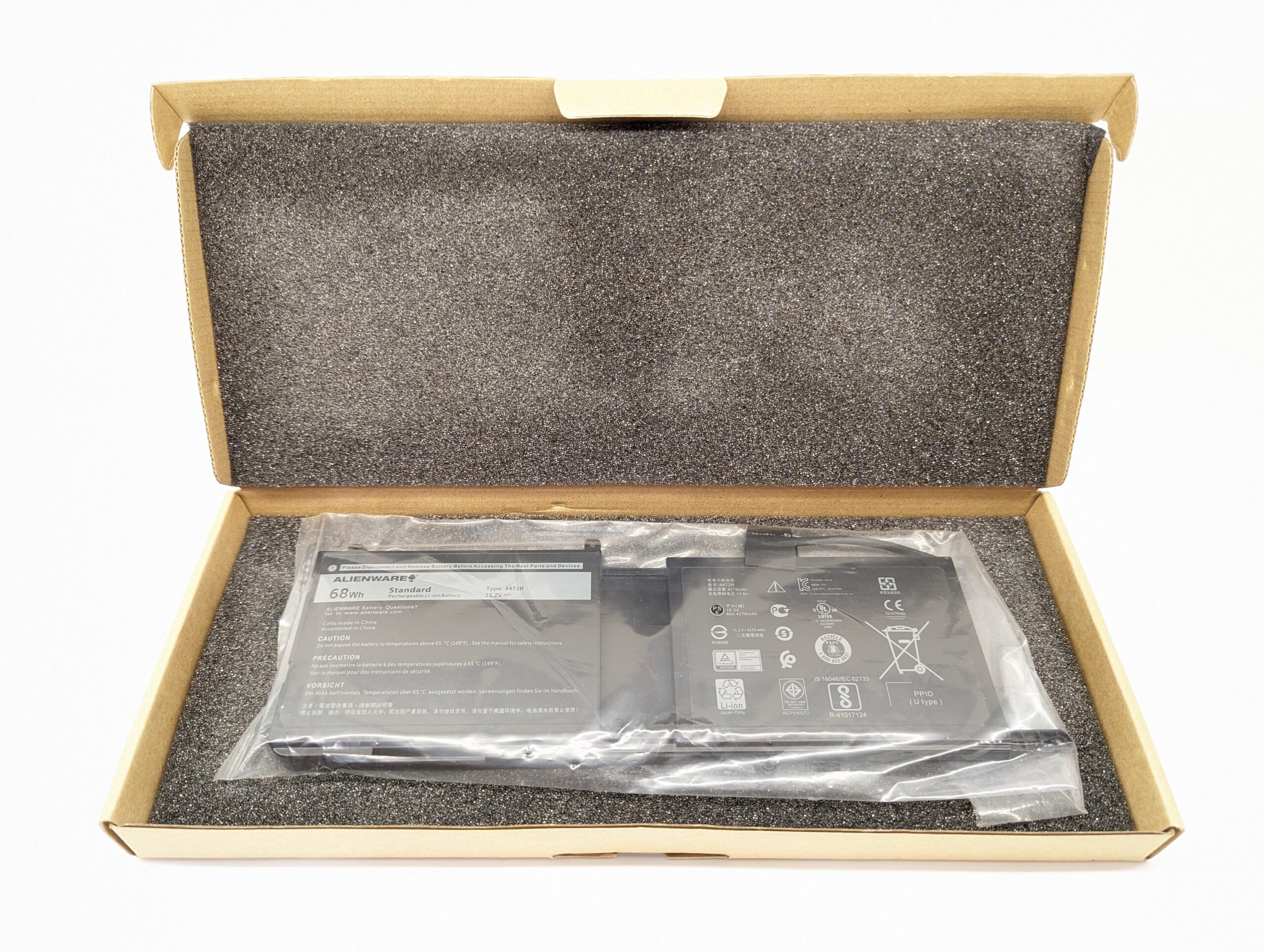 Аккумулятор 44T2R для Dell Alienware 15 R3, 15 R4, 17 R4, 17 R5, 15 R3 Max-Q (68Wh)