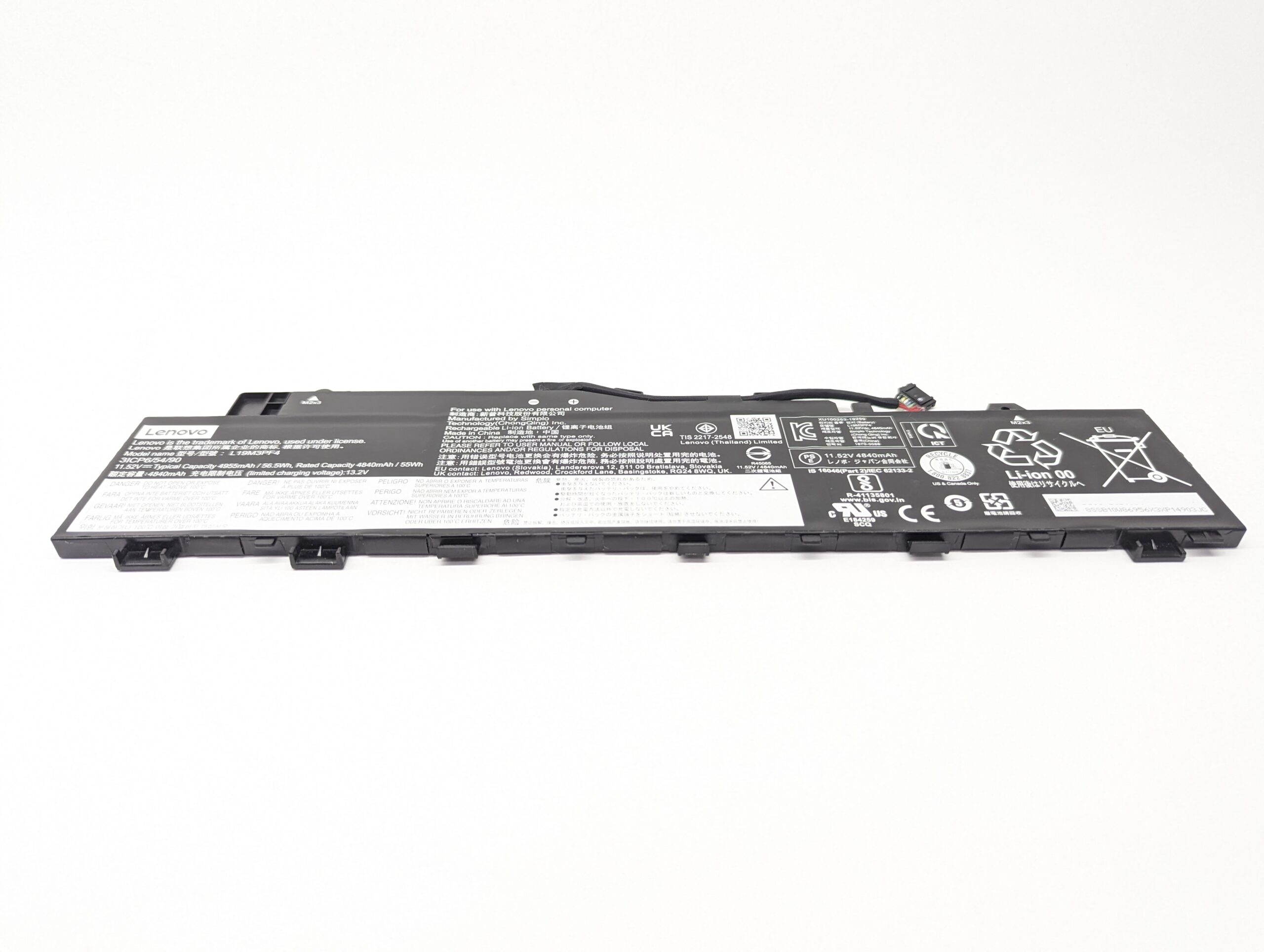 Аккумулятор L19C3PF3 для ноутбука Lenovo Ideapad 5-14IIL05, 5-14ARE05, 5-14ITL05, 5-14ALC05