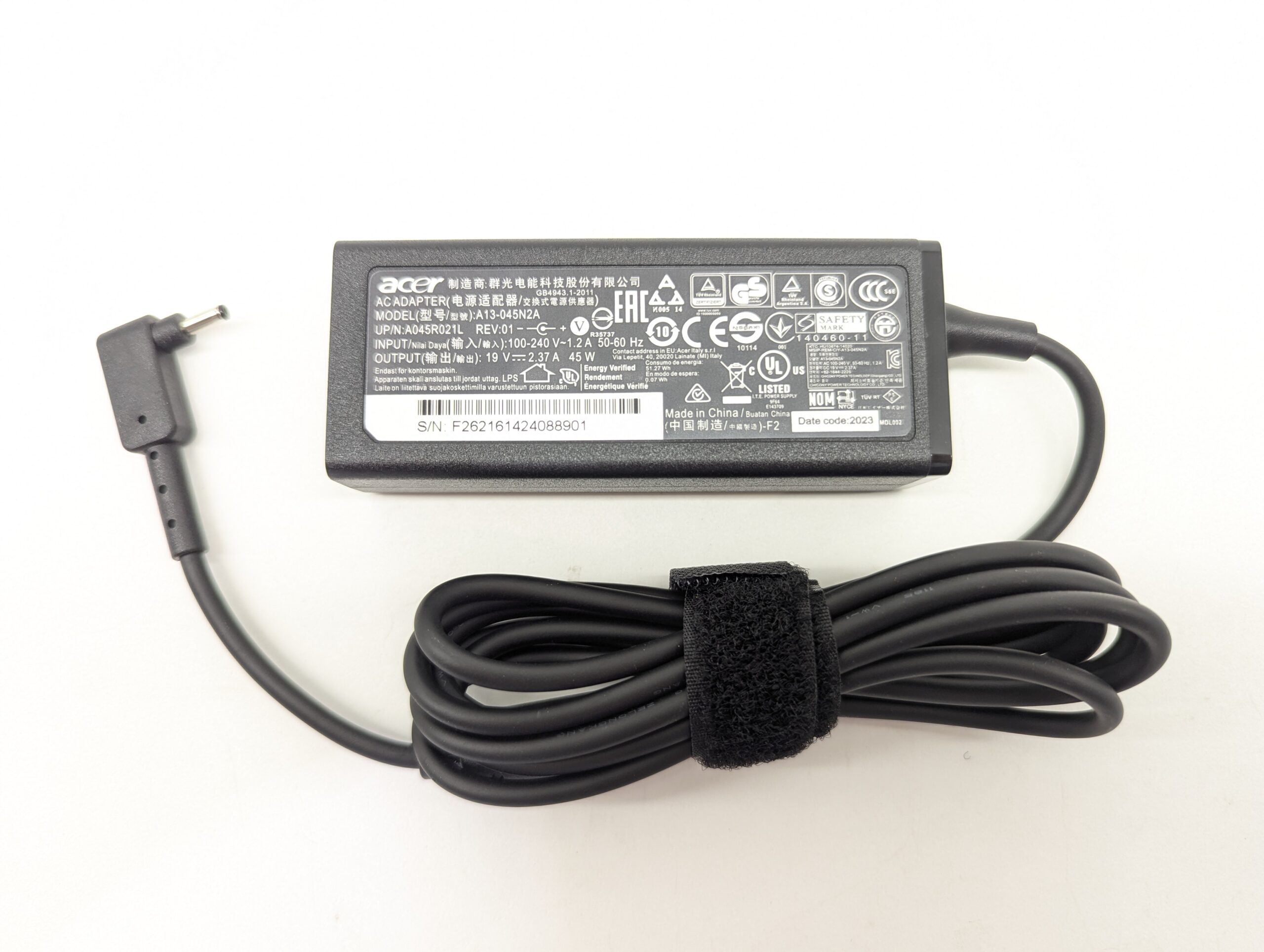 Блок питания для ноутбука Acer 19V 2.37A 45W (3.0×1.1)