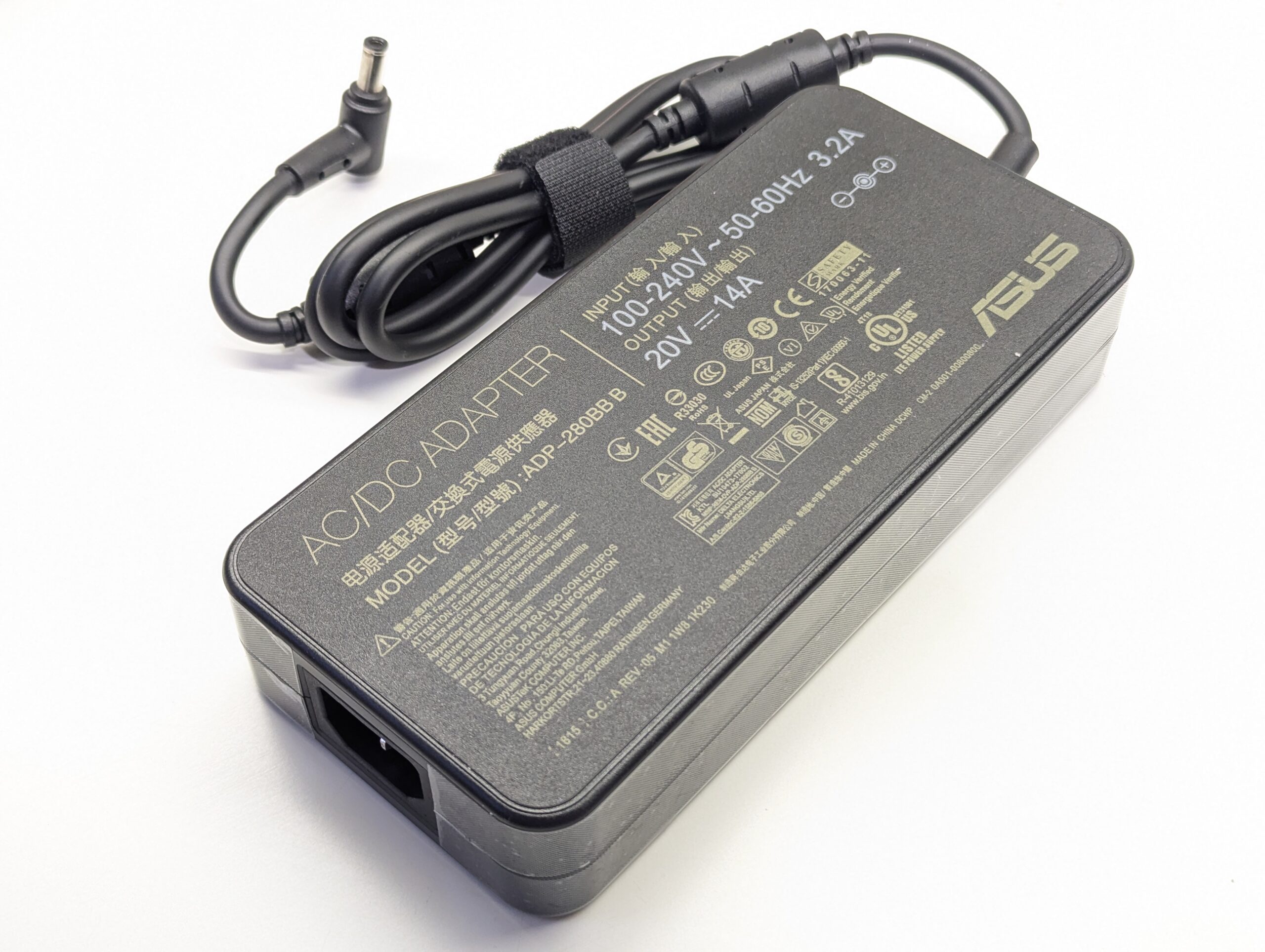 Блок питания ADP-280BB B для Asus ROG Chimera G703GI, Strix G15 G513QY, SCAR 17 G732LWS, Zephyrus S GX701GW (20V 14A 280W 6.0×3.7мм)