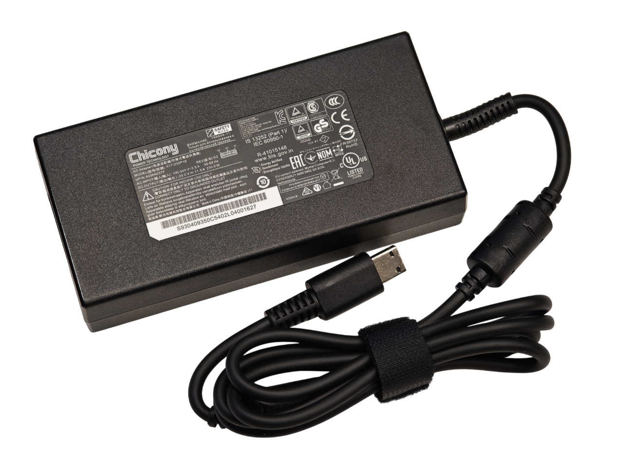 Блок питания для ноутбука MSI 20V 11.5A 230W [плоский штекер]