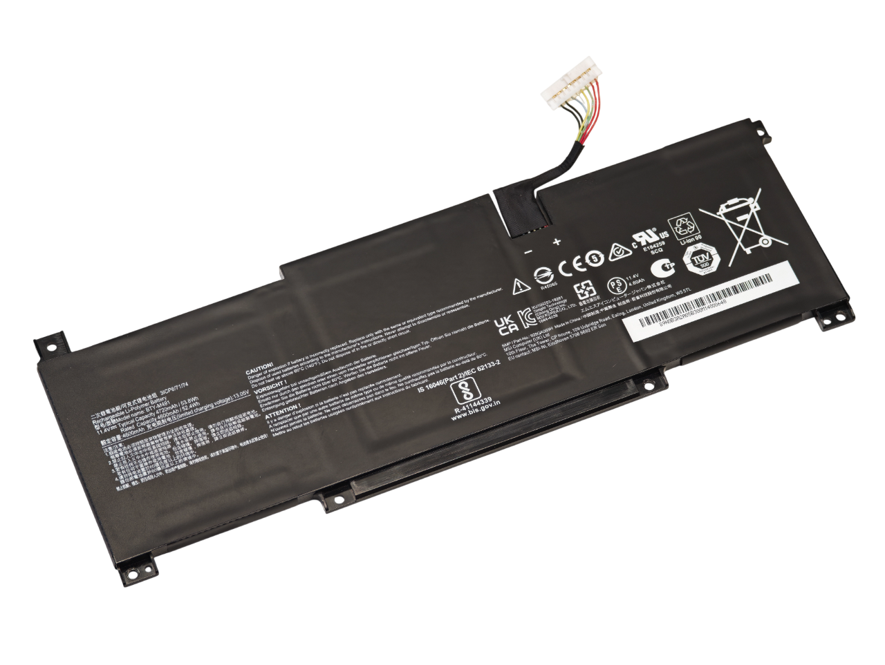 Аккумулятор BTY-M491 для ноутбука MSI Modern 15 Summit B15